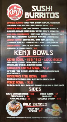 Menu photo 6 Kenji Burger Kapaa, HI