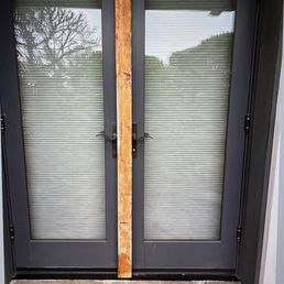 2/4 with screws used to secure my French doors. 10 minutes labor, $20 materials (at most) $1,500 charge! 2/4 with screws used to secure my French doors. 10 minutes labor, $20 materials (at most) $1,500 charge!