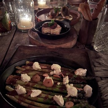Casa Banana - Asparagus, artichoke and Brie appetizer - Argentine Near Me - Tulum, ROO