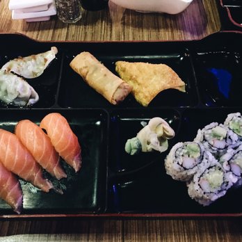 Bento Cafe - Salmon sushi bento box $10.95 - Sushi Bars Near Me - Fishers, Indiana Bento Cafe - Salmon sushi bento box $10.95 - Sushi Bars Near Me - Fishers, Indiana