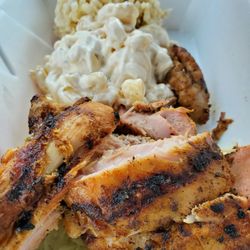Kokonut Island Grill - Chicken Plate with Mac salad and brown rice