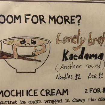 Michi Ramen - Table side placard - Ramen Near Me - Austin, Texas