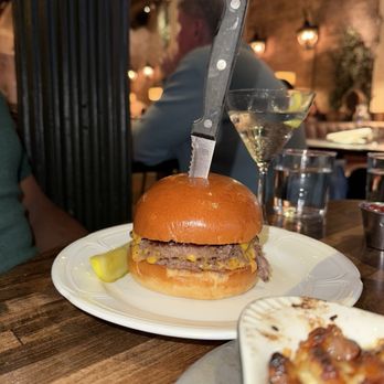 Au Cheval - Classic Au Cheval Double Cheeseburger (no egg or bacon) - Burgers Near Me - New York, New York Au Cheval - Classic Au Cheval Double Cheeseburger (no egg or bacon) - Burgers Near Me - New York, New York