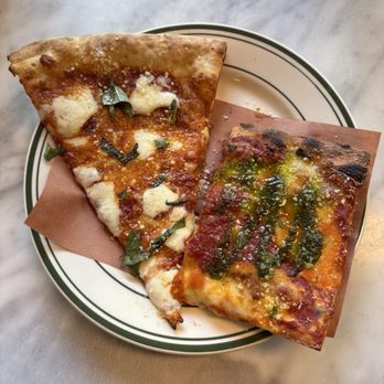 LTD Pizza and Bar - Margherita Slice Square Vodka Pesto Pie - Pizza Near Me - New York, New York