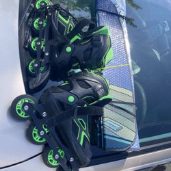 Value Village - A spare set of inlines (skates). And an interior windscreen cover to mask the sun.