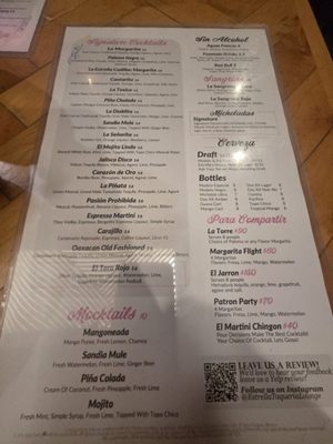 Menu photo 3 Estrella Cantina Lounge Riverside, CA