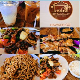 Indian Mee Goreng, Chicken Satay, Black Pepper Beef, Lychee & Thai Tea Indian Mee Goreng, Chicken Satay, Black Pepper Beef, Lychee & Thai Tea
