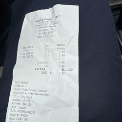 marathon - Should have been 4.50 plus tax