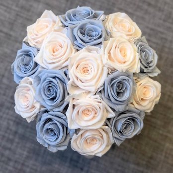 Grand Fleurs - My custom bouquet with mist-blue and blush. LOVE it! - Florists Near Me - San Francisco, California Grand Fleurs - My custom bouquet with mist-blue and blush. LOVE it! - Florists Near Me - San Francisco, California