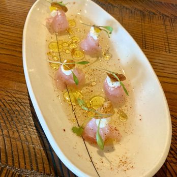 Riel - Market Crudo (flounder) - New American Near Me - Houston, Texas Riel - Market Crudo (flounder) - New American Near Me - Houston, Texas
