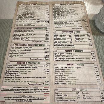 Chivo Liniero - Menu - Dominican Near Me - Greenacres, Florida