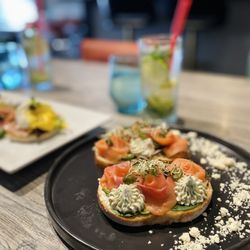 Pancake - Long Beach - Alaskan Smoked Salmon Toast