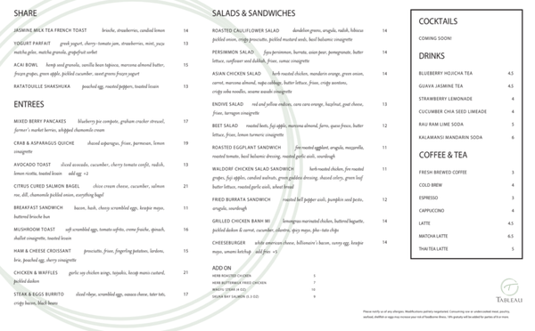 Tableau Kitchen and Bar by null