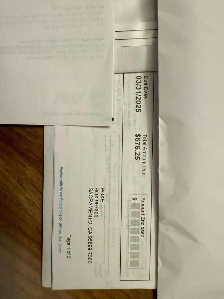Slide of PG & E
