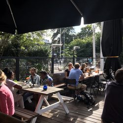 Mooi terras in de zon