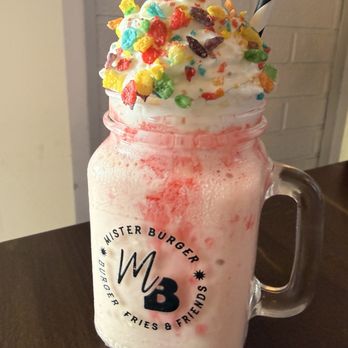Mister Burger - Strawberry milkshake - American Near Me - Atlanta, Georgia