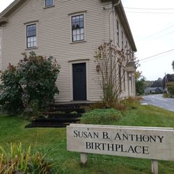 Susan B Anthony Birthplace Museum - A cloudy day at the Susan B. Anthony Birthplace