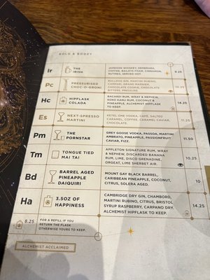Menu photo 4 The Alchemist Edinburgh Quarter, EDH Menu photo 4 The Alchemist Edinburgh Quarter, EDH