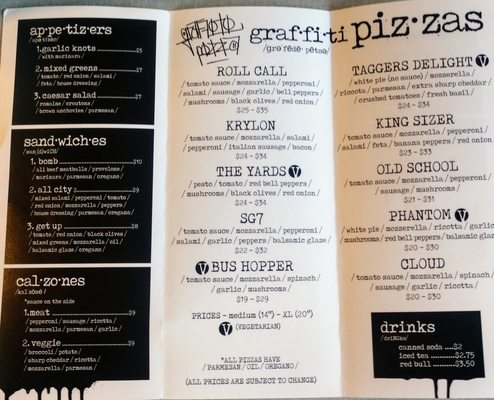 Menu photo 4 Graffiti pizza Oakland, CA