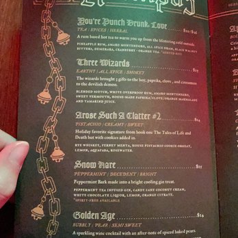 Cloak & Dagger - Krampus menu - Cocktail Bars Near Me - Cleveland, Ohio Cloak & Dagger - Krampus menu - Cocktail Bars Near Me - Cleveland, Ohio