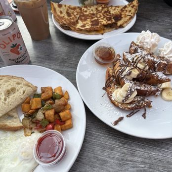 Park Social - French Toast Birria Quesadilla 2 Eggs Any Style Chai - Bars Near Me - San Diego, California Park Social - French Toast Birria Quesadilla 2 Eggs Any Style Chai - Bars Near Me - San Diego, California
