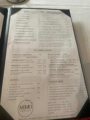 Menu photo 4 Memo Modern Italian Westchase, FL Menu photo 4 Memo Modern Italian Westchase, FL