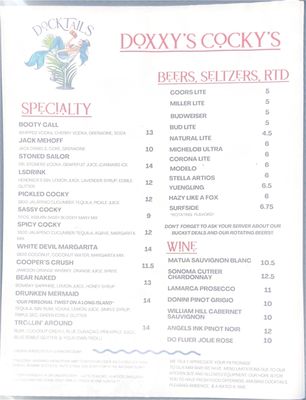 Menu photo 1 Docktails Virginia Beach, VA
