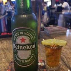Decarlo's Bar & Grill - First time here! Southern Comfort shot (out of limes, lol)