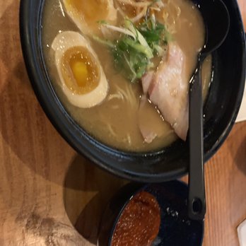 Aoyama Ramen - tonkostu spicy- sauce on side $11.50 - Ramen Near Me - Olathe, Kansas Aoyama Ramen - tonkostu spicy- sauce on side $11.50 - Ramen Near Me - Olathe, Kansas