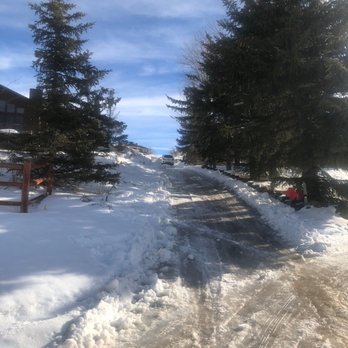 Park City Landscaping - Half plowed driveway that they charged me $200 to do - Landscaping Near Me