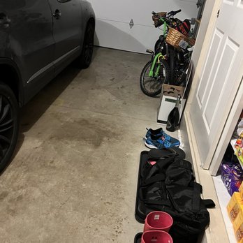 Dawsons Plumbing - Filthy garage floor after cleaning from lots of dirt trafficked - Water Heater Installation/Repair Near Me
