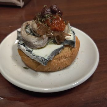 Quimet & Quimet - Fresh anchovies with goat cheese - Tapas Bars Near Me - Barcelona, B
