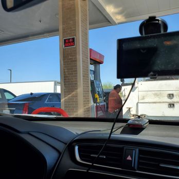 Murphy Express - a view of a gas station from inside a car - Gas Stations Near Me - North Las Vegas, Nevada
