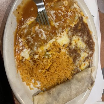 Marieta's - The #15 - Bean and Cheese Burrito and Cheese Enchilada with a side of rice and beans - Mexican Near Me - Santee, California Marieta's - The #15 - Bean and Cheese Burrito and Cheese Enchilada with a side of rice and beans - Mexican Near Me - Santee, California