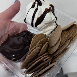 Valley Villa Custard - Hot Fudge Nachos...