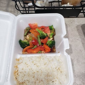 Victoria's Cafe - Broccoli stir fry $16 for this tiny portion! - Thai Near Me - South Hero, Vermont Victoria's Cafe - Broccoli stir fry $16 for this tiny portion! - Thai Near Me - South Hero, Vermont