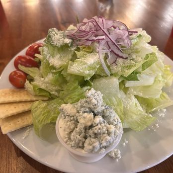 Commander's Grill - Just a plain house salad with some really delicious blue cheese dressing. - New American Near Me - Boonville, Indiana
