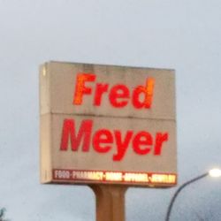 Fred Meyer Gas Station - Look for the big red sign.