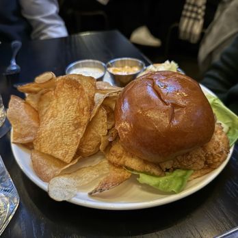 Row 34 - Seaport - Crispy fish sandwich - New American Near Me - Boston, Massachusetts