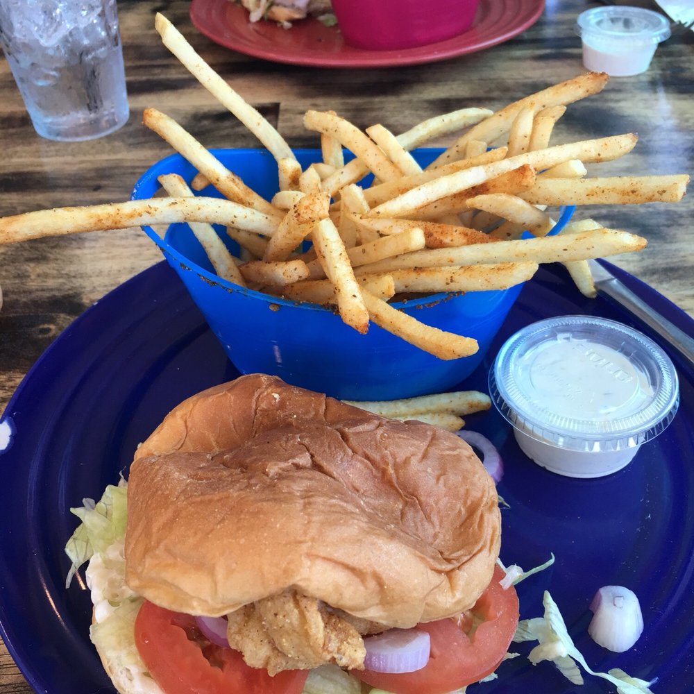 Dorado's - $13. Under the bun.. 4 small butterflied shrimp - Seafood Near Me - Surfside Beach, Texas Dorado's - $13. Under the bun.. 4 small butterflied shrimp - Seafood Near Me - Surfside Beach, Texas