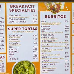 Rodolfo's Taco Shop - Right menu