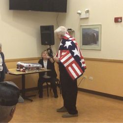 Frisbie Senior Center - "Quilts of Valor" were awarded to several Veterans at the Veterans Round Table meeting on 01 May 2025..