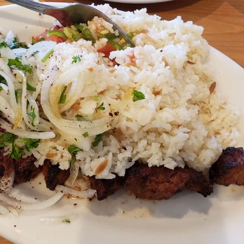Kebab Halebi - Lamb kabob plate with rice - Middle Eastern Near Me - Van Nuys, California