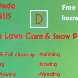 Duda’s Lawn Care - Business card