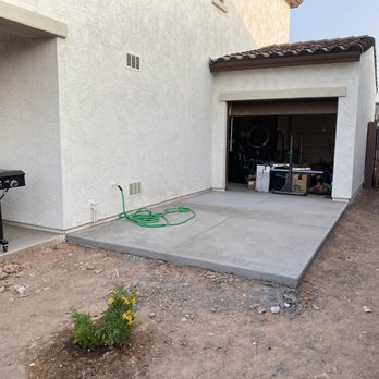 Always Green Turf - Yard before picture and parking pad they poured. - Artificial Turf Near Me - Mesa, Arizona