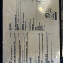Old Dog - Menu