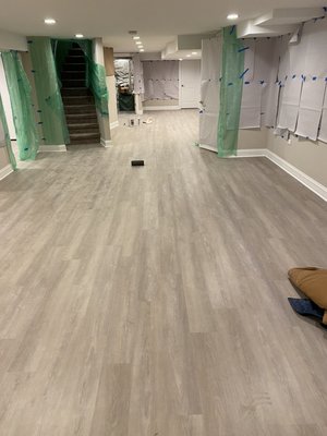 Luxury Vinyl Plank Flooring - New luxury vinyl flooring. We replaced this carpet with sparking new LVP. Luxury Vinyl Plank Flooring - New luxury vinyl flooring. We replaced this carpet with sparking new LVP.