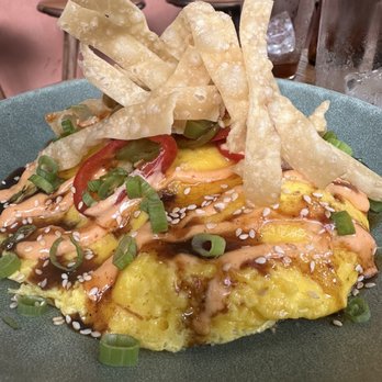 Llama Inn - Omelette , Fried Rice , Chinese Sausage , Sesame , Pickled Chilis , Spicy Mayo - Peruvian Near Me - Brooklyn, New York Llama Inn - Omelette , Fried Rice , Chinese Sausage , Sesame , Pickled Chilis , Spicy Mayo - Peruvian Near Me - Brooklyn, New York