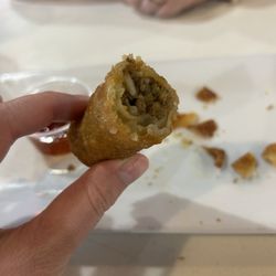 Boudin egg rolls