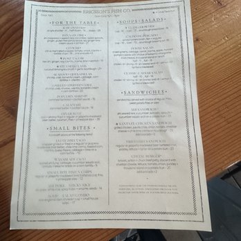 Eric Ericssons Fish Co - Menu - Seafood Near Me - Ventura, California Eric Ericssons Fish Co - Menu - Seafood Near Me - Ventura, California